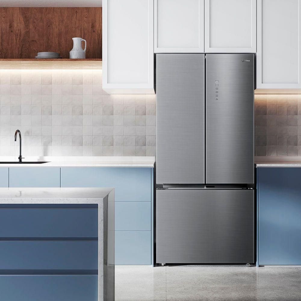 Geladeira Frost Free Multidoor 672l Inverter Inox Midea