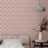 Papel de Parede Lavável Flores Rosas Coloridas Decorativas Vinílico Quarto Banheiro Sala 18m - 5