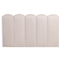 Ver imagem 3 de Cabeceira Solteiro Modulada Nuvem Cama Box Suede Creme