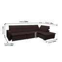 Ver imagem 3 de Sofá Istambul 3.80x1.90m Retrátil e Reclinável com Chaise - Marrom