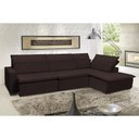 Ver imagem 1 de Sofá Istambul 3.80x1.90m Retrátil e Reclinável com Chaise - Marrom