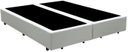 Ver imagem 1 de Cama Base Box King Bipartido Sintético Branco 27x193x203