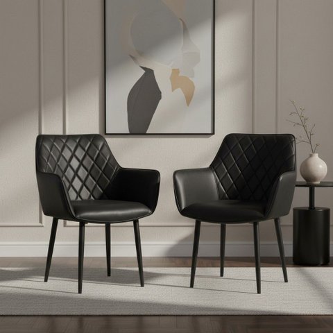 Conjunto 2 Cadeiras Poltronas Estofadas Marrakech Fratini