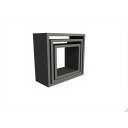 Ver imagem 1 de Kit 3 Nichos Decorativos na Cor Grafite