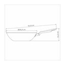 Ver imagem 5 de Wok Tramontina com Revestimento Interno e Externo em Antiaderente Starflon Max Grafite 24 Cm 2,2 L