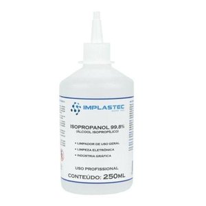 Álcool Isopropílico 250ml Isopropanol Implastec - Cmc - 36