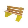 Banco Jardim Espera com Encosto 1,5 metro - AMARELO GIRASSOL 007 - 1