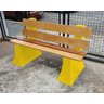 Banco Jardim Espera com Encosto 1,5 metro - AMARELO GIRASSOL 007 - 2
