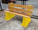 Ver imagem 2 de Banco Jardim Espera com Encosto 1,5 metro - AMARELO GIRASSOL 007