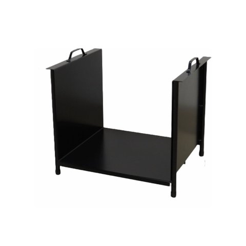 Suporte Porta Lenha e Madeira em Aço Carbono 39x38x35cm Ouro Minas