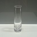 Ver imagem 2 de Vaso Decorativo de Vidro Transparente 19x6x6cm Enfeite Sala Mesa Estante Flores