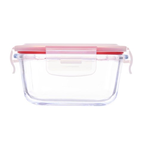 Pote de Vidro Hermético 320ml Quadrado Invicta