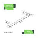 Ver imagem 7 de Porta Toalha Banho Toalheiro Suporte Banheiro Inox F.elg