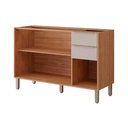 Ver imagem 3 de Balcão de Cozinha Esplêndida 3 Portas e 2 Gavetas S/tampo 120cm Freijo/off White - Mgm