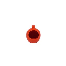 Porta Alho de Cerâmica - Um Toque de Charme e Praticidade para Sua Cozinha!:laranja - 1