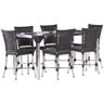 Conjunto 6 Cadeiras Angra e Mesa de Jantar Haiti em Alumínio - 1