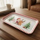 Ver imagem 2 de Bandeja Decorativa Natalina Melamina Enfeite de Casa
