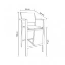 Ver imagem 3 de Banqueta Ipanema Amendoa Rivatti Móveis