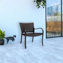 Ver imagem 2 de Cadeira de Alumínio com Trama Colmeia Cozinha Área Externa - Pedra Ferro