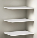Ver imagem 1 de Kit com 3 Prateleiras Retangulares de Parede para Livros – 40x20 cm Brancas