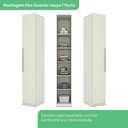 Ver imagem 6 de Guarda Roupa Modulado de Canto 4 Portas 3 Gavetas Bellagio Casa 812