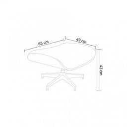Puff Ottoman Charles Eames  - 2