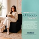 Ver imagem 7 de Kit 2 Poltronas Decorativas Zoe Orgânicas Modernas Minimalistas Sala Recepção Luxo Suede