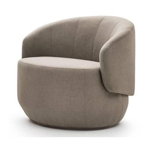 Poltrona Ananda Giratoria Cinza 75cm - 61783