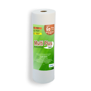 Pano Multiuso Multiplus - 29cm X 30m - 60 Folhas - 35g/m² - Branco