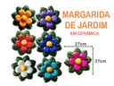 Ver imagem 2 de DECORAÇÃO JARDIM FLOR MARGARIDA CERÂMICA P/GRAMA OU PAREDE:ROXO
