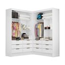 Ver imagem 3 de Closet Casal Duplo Sevilha Premium com 12 Gavetas Branco