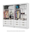 Ver imagem 5 de Closet Casal Duplo Sevilha Premium com 12 Gavetas Branco