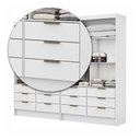Ver imagem 6 de Closet Casal Duplo Sevilha Premium com 12 Gavetas Branco