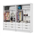 Ver imagem 2 de Closet Casal Duplo Sevilha Premium com 12 Gavetas Branco