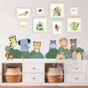 Ver imagem 2 de Quadros Placas mdf 6mm quarto safari infantil 8un 20x20