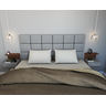 Cabeceira Para Cama Box Casal 1,60x55 Estofada - Cinza/Suede - 3
