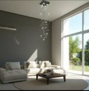 Ver imagem 2 de Lustre de Cristal Legítimo para Sala Base Inox 1 Metro de Alt - Transparente