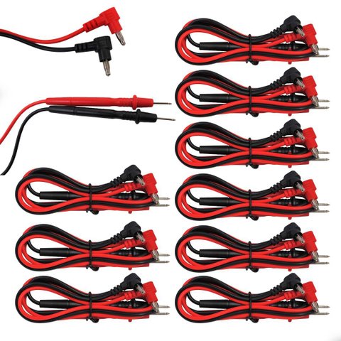 Kit 10 Ponta de Prova P/multimetro 90 Graus