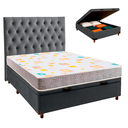 Ver imagem 1 de Kit Cabeceira + Cama Box Bau + Colchão Casal D20 D20 Inducol