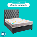 Ver imagem 4 de Kit Cabeceira + Cama Box Bau + Colchão Casal D20 D20 Inducol