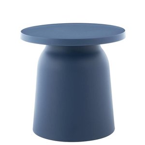 Mesa Lateral de Apoio Minimalista Amanhecer Rivatti 47 Cm (largura) em Polipropileno Azul