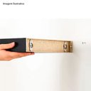 Ver mais imagens de Suporte De Nicho Tipo Presilha Plano Com Furo Escareado Metálico Zinco Branco (Kit Com 25 Un)