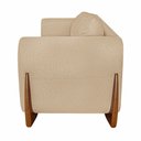 Ver mais imagens de Kit 2 Poltronas Decorativas Pés em Madeira Buzz Linho Bege - Gran Belo