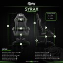 Ver imagem 6 de Cadeira Gamer Syrax, Elg, Ch36, Ergonômica, Espuma D30, Apoio Cervical/lombar, até 120kg, Preto