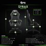 Cadeira Gamer Syrax, Elg, Ch36, Ergonômica, Espuma D30, Apoio Cervical/lombar, até 120kg, Preto - 6