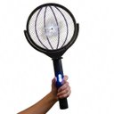 Ver imagem 2 de Raquete Mata Mosquito Eletrica Bastao Extensivel Luz Uv Mosca Pernilongo Inseto Mesa Parede Quarto S