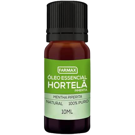 KIT 4 u ÓLEO ESSENCIAL FARMAX 4x10ML: 1 OE MELALEUCA TEA TREE + 1 OE HORTELÃ PIMENTA MENTA - 3