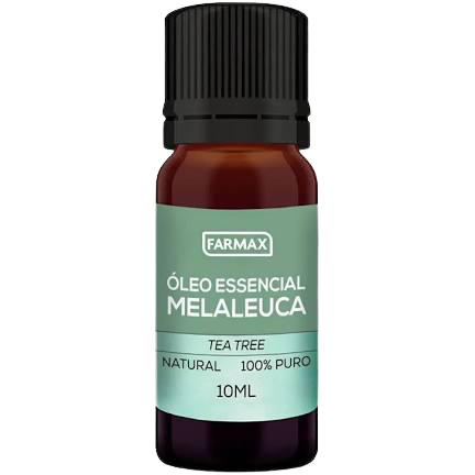 KIT 4 u ÓLEO ESSENCIAL FARMAX 4x10ML: 1 OE MELALEUCA TEA TREE + 1 OE HORTELÃ PIMENTA MENTA - 2