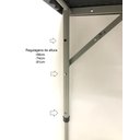 Ver imagem 5 de Mesa Dobrável Vira Maleta com 3 Regulagens de Altura Cor Preta