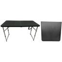 Ver imagem 4 de Mesa Dobrável Vira Maleta com 3 Regulagens de Altura Cor Preta